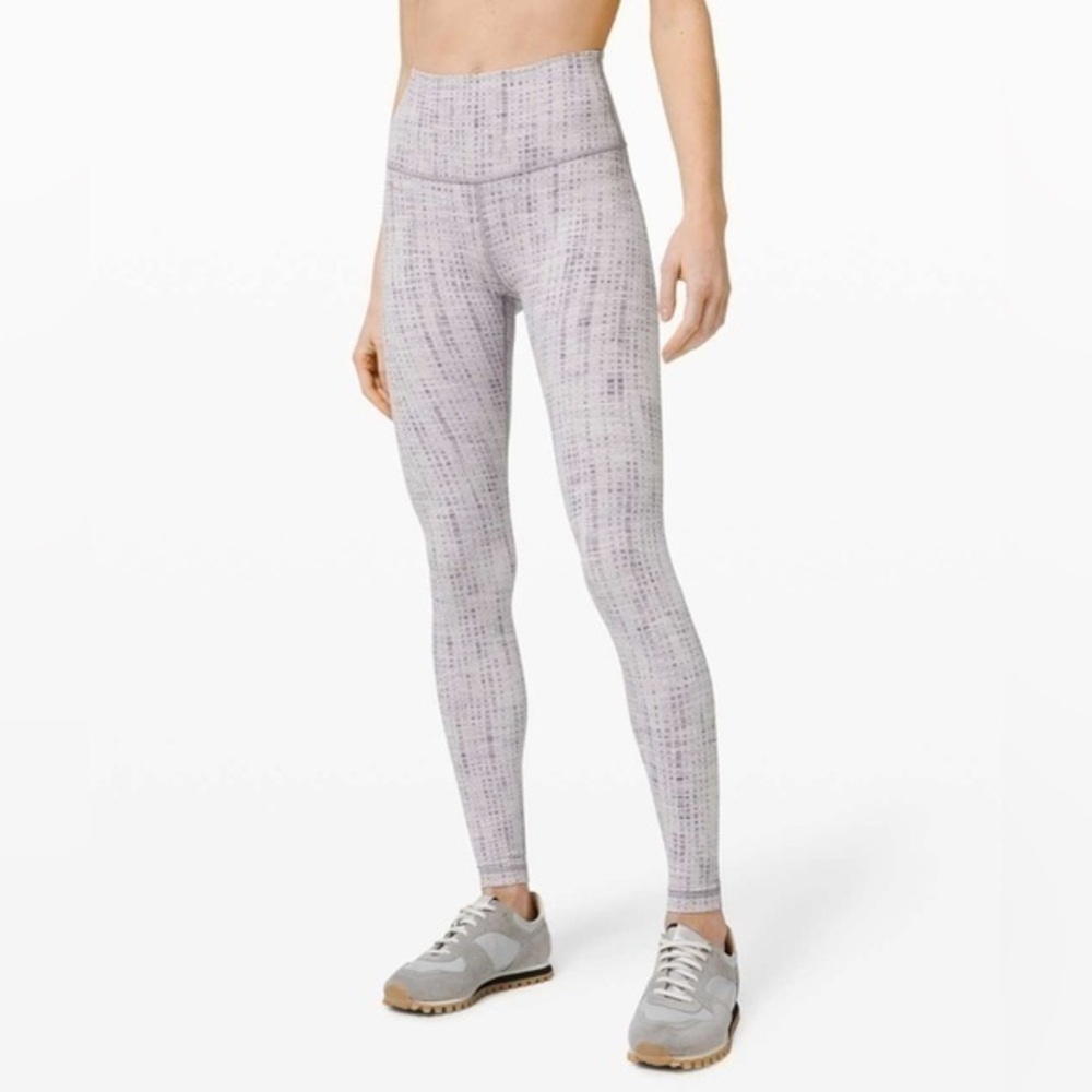 Lululemon Wunder Under High-Rise Tight Action Jacquard Moonphase Silver Lining